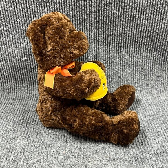 Russ Berrie Plush 12" Bear Let's Bee Friends Brown Stuffed Animal Yellow Beehive - Picture 11 of 16